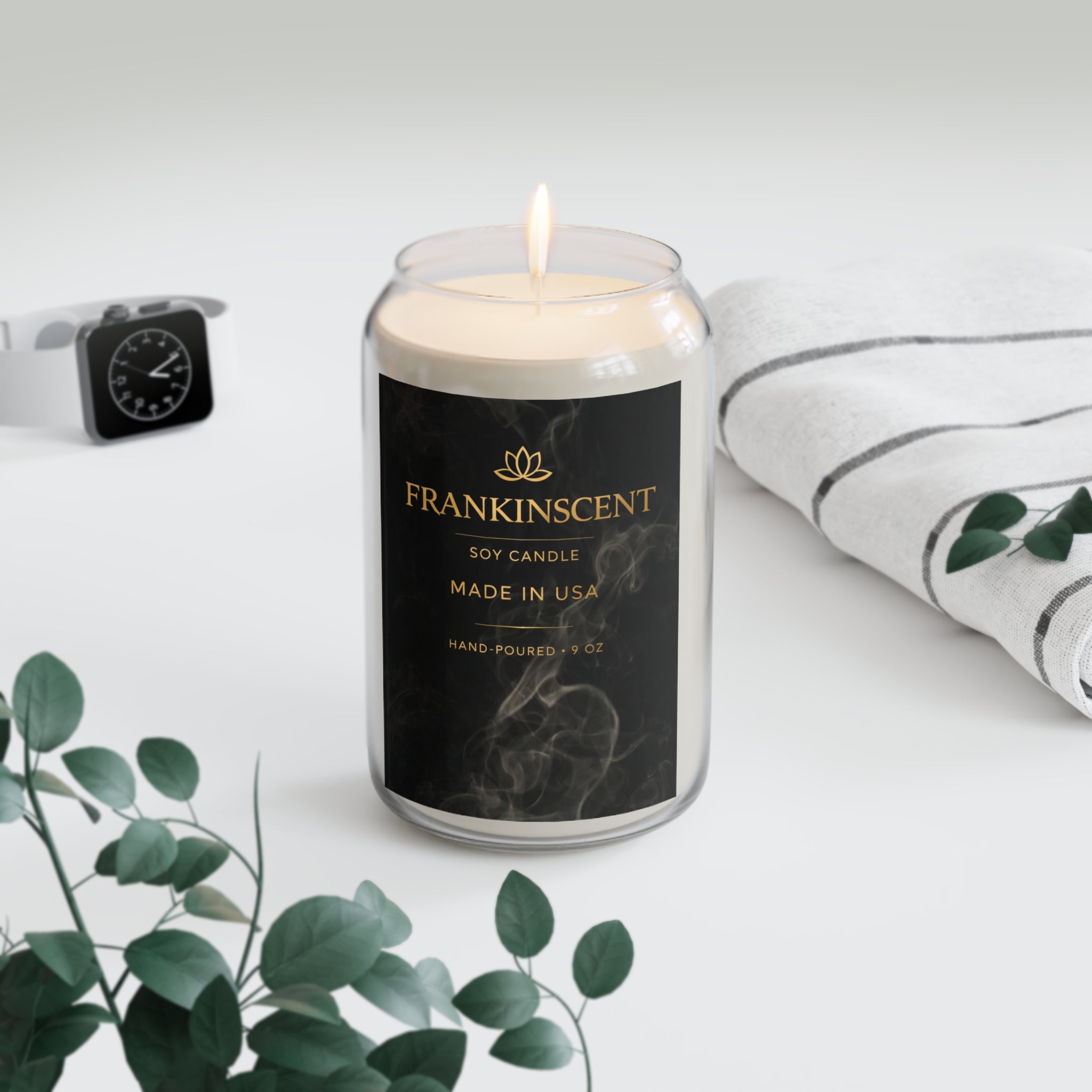 Frankinscent Soy Candle 13.75oz – Hand-Poured Scented Candle (Made in USA)