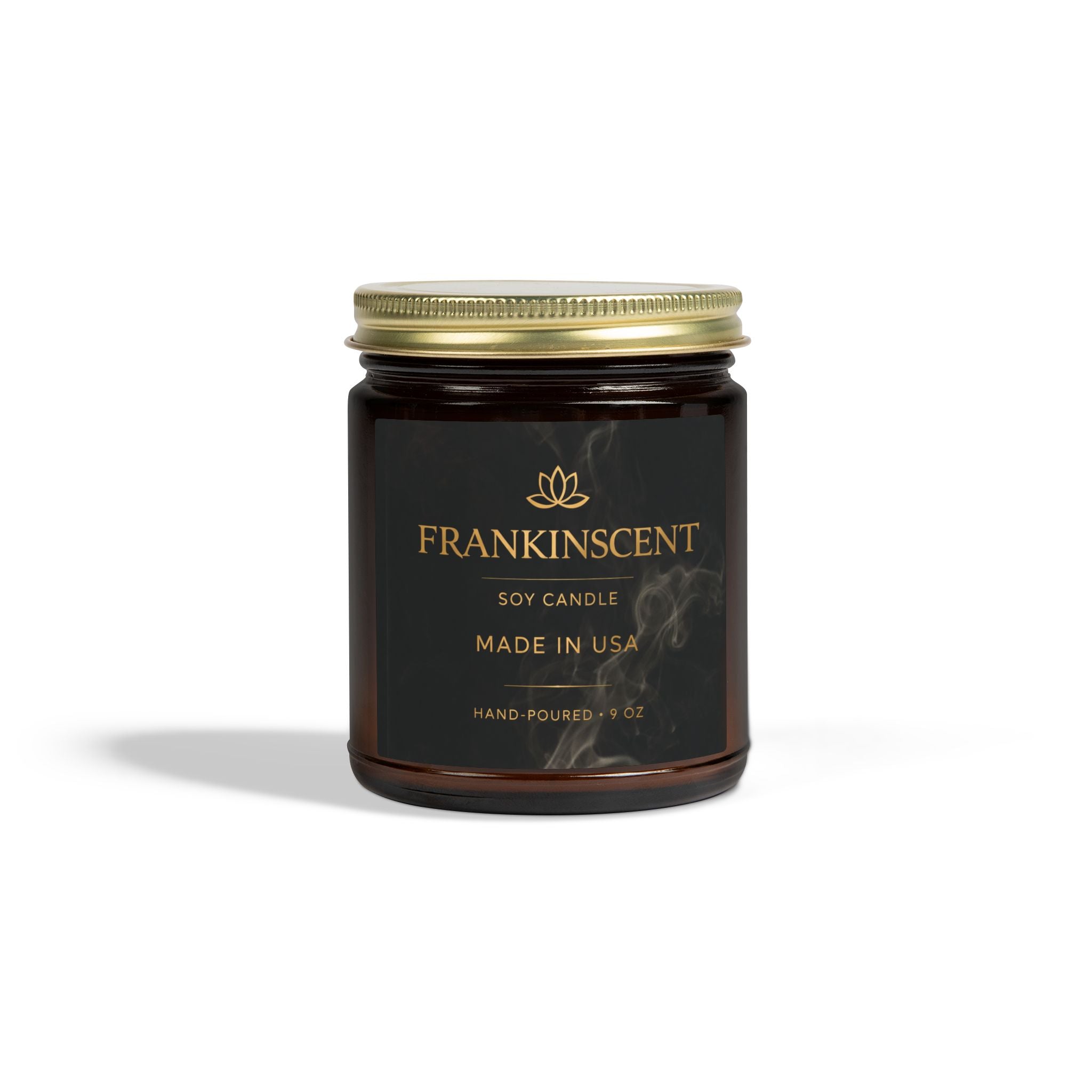 Coconut Apricot Soy Candle — 4oz/9oz Glass Jar (Frankinscent)