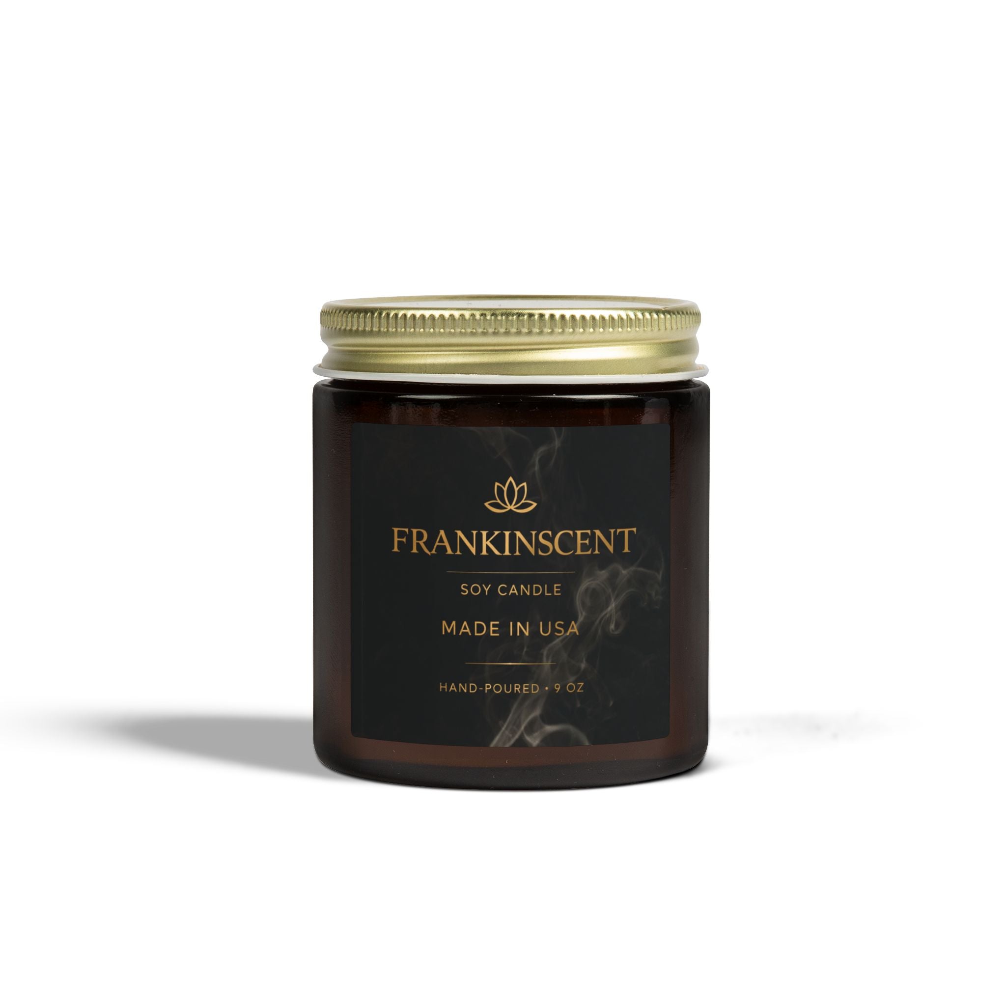 Coconut Apricot Soy Candle — 4oz/9oz Glass Jar (Frankinscent)