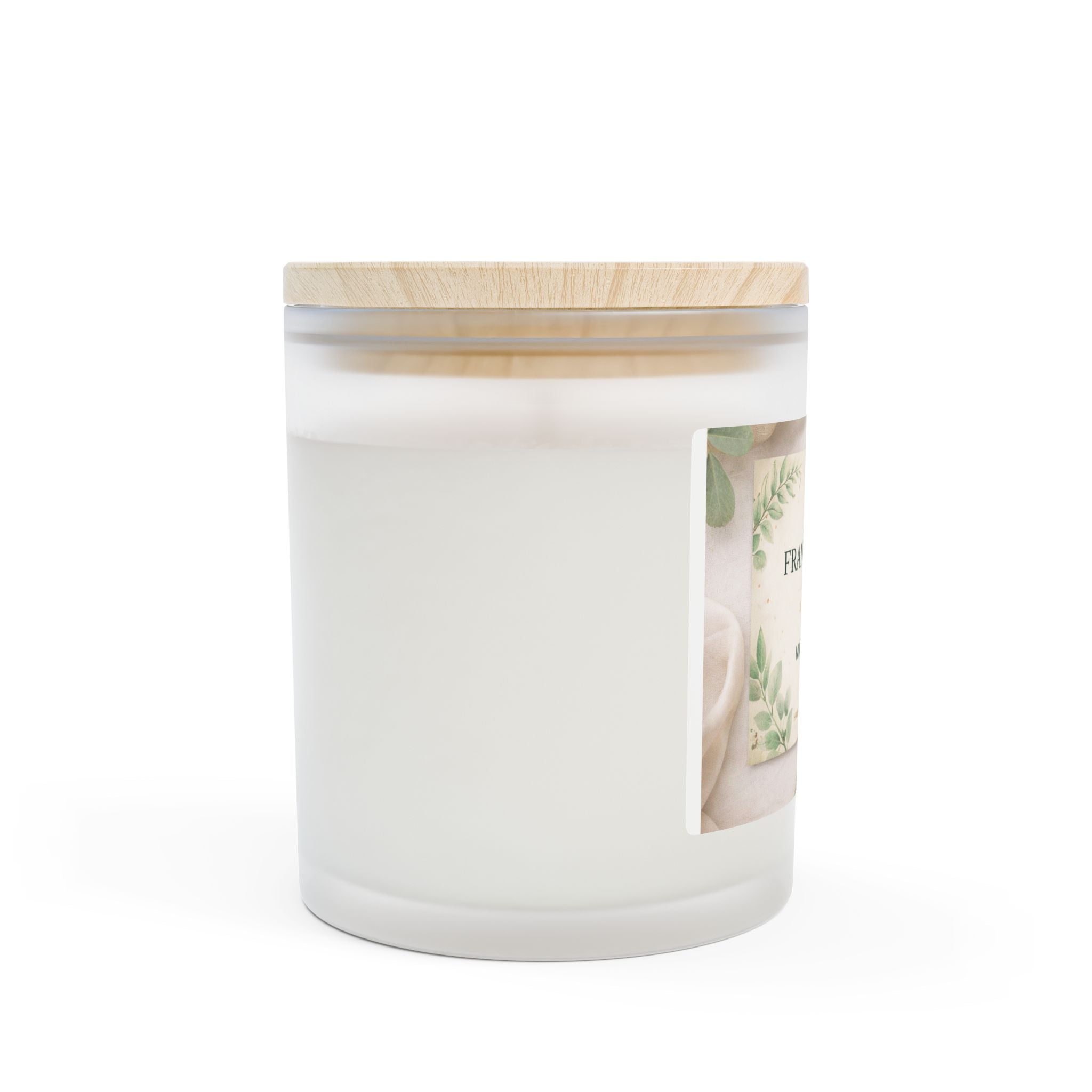 Frosted Glass Candle — 11oz Soy Candle | FRANKINSCENT Made in USA