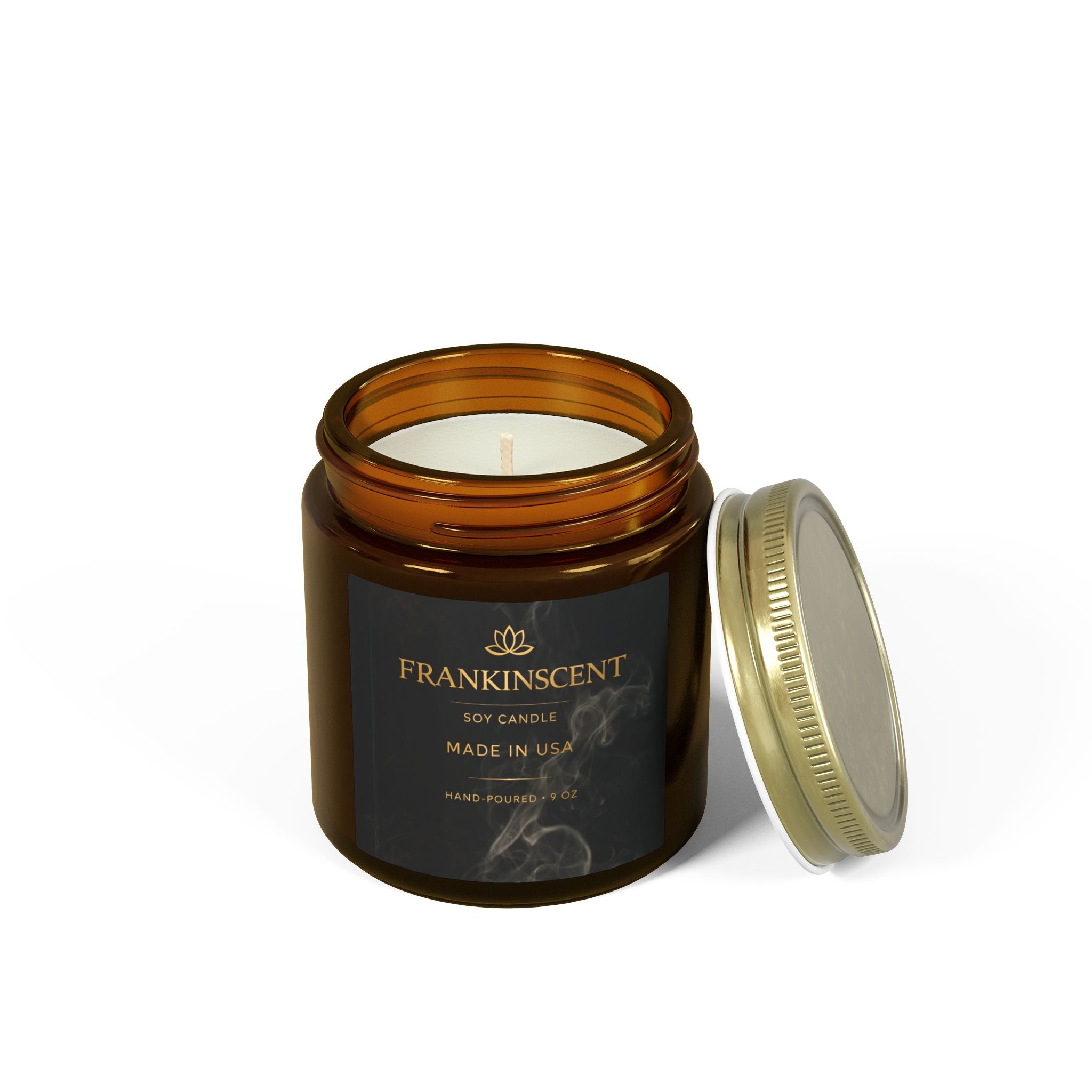 Coconut Apricot Soy Candle (4oz & 9oz) — Small Jar Scented Candle, Made in USA