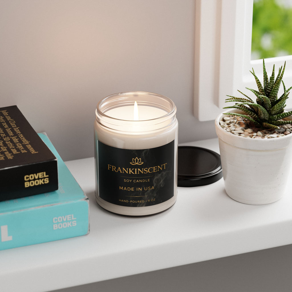 Frankinscent Luxury Soy Candle — 9oz Hand-Poured Scented Candle (Made in USA)