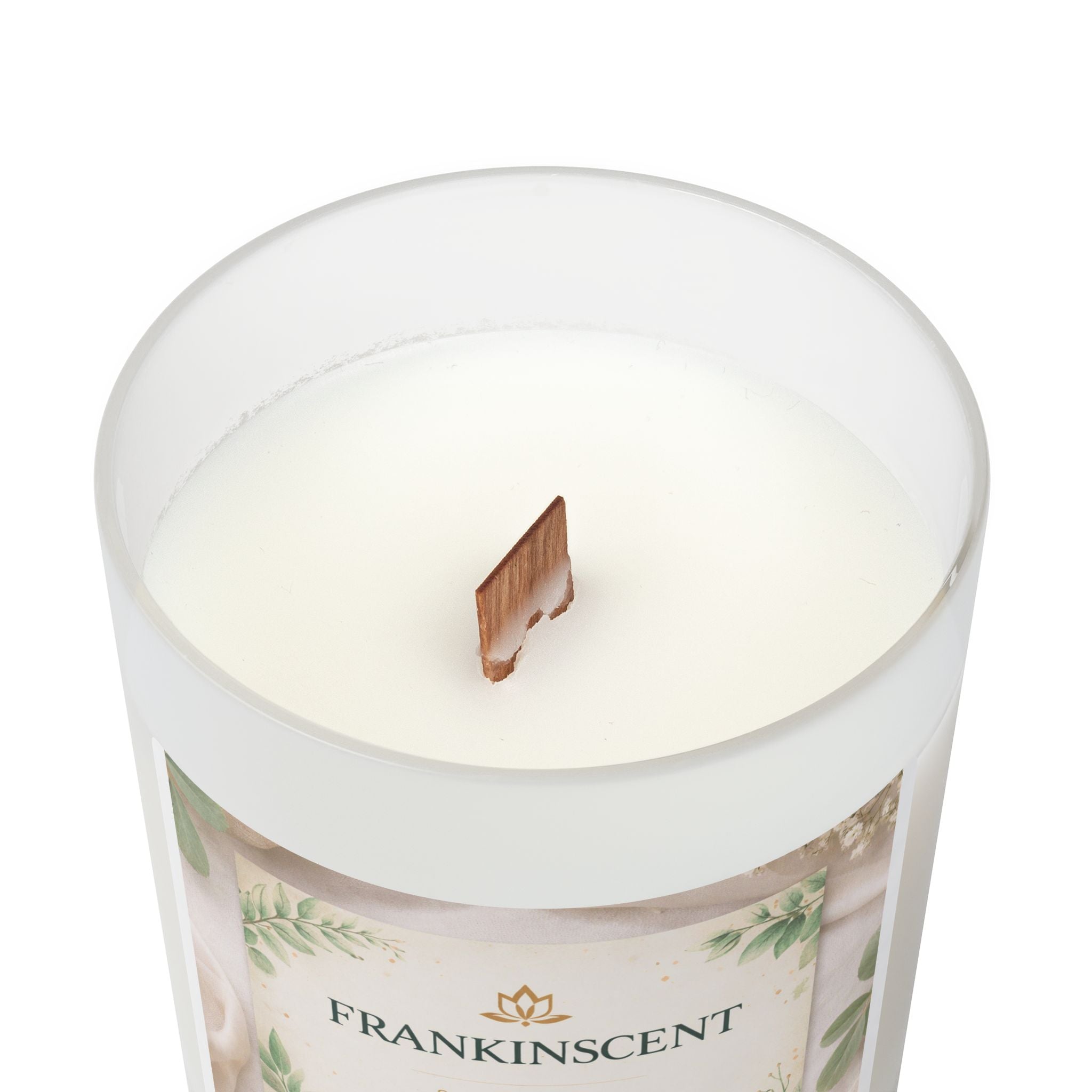Frosted Glass Candle — 11oz Soy Candle | FRANKINSCENT Made in USA