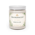 Frankinscent 9oz Soy Candle Jar — Hand-Poured Scented Candle (White Lid)