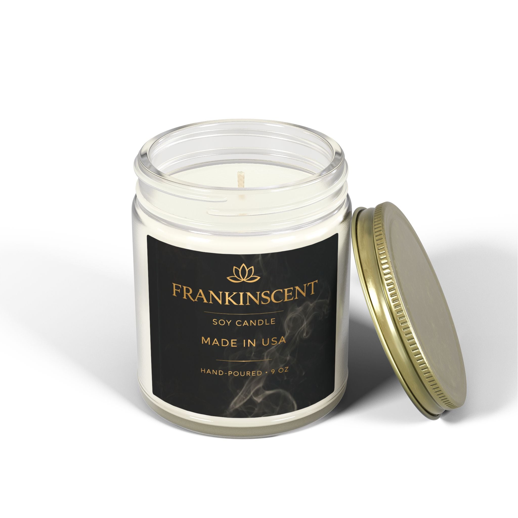 Coconut Apricot Soy Candle (4oz & 9oz) — Small Jar Scented Candle, Made in USA